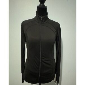 Ideology Women's Black Activewear Jacket Sz Small Full Zip Pockets Outdoor Wear